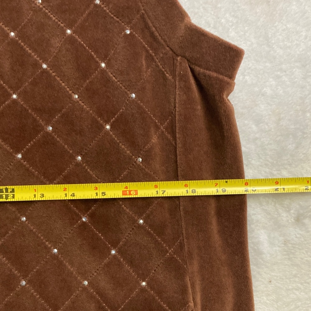 Quacker Factory Brown Vest - Picture 5 of 8